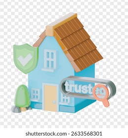 Real Estate 3D Icon  High-Quality 3D Visuals for Property, Housing and Real Estate Projects
