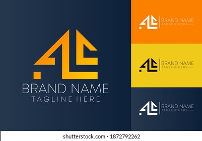 Real estate 4c text logo icon design template element	