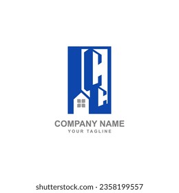 Real estate 4c text logo icon design template element.EPS 10
