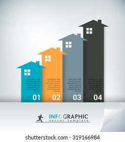 Real Estate Abstract Concept Vector Infographic Chart 