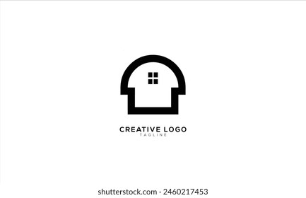 REAL ESTATE Abstract initial monogram letter alphabet logo design