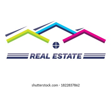 Real estate abstract logo concept for company