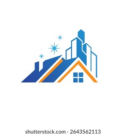 real estate abstract logo modern style
