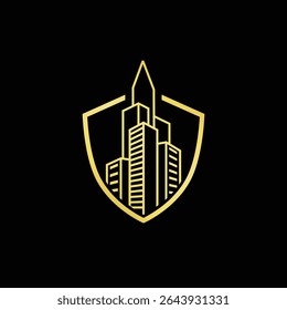 real estate abstract logo modern style
