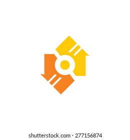 Real Estate abstract sign. Vector Illustration.
Branding Identity Corporate logo design template Isolated on a white background