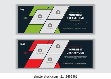 Real Estate Agencies Social Media Cover Template