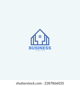 Real estate agency company insignia,agent property business logo template