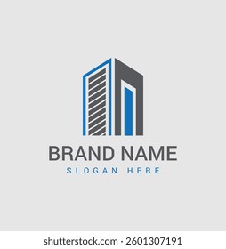 Real Estate Agency Logo - Clean and Elegant Business Identity
