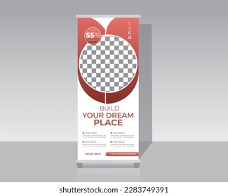 Real Estate Agency Roll Up Banner Design