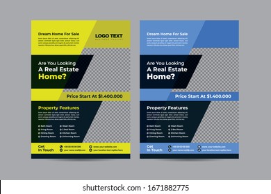 Real Estate Agent Flyer & Poster Template.