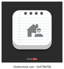 Real Estate Agent Icon - Free vector icon