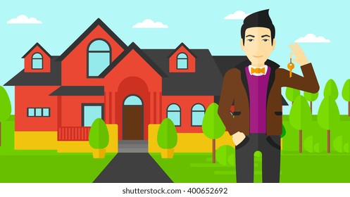 Agente inmobiliario con clave.