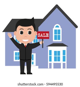 Real estate agent, man
