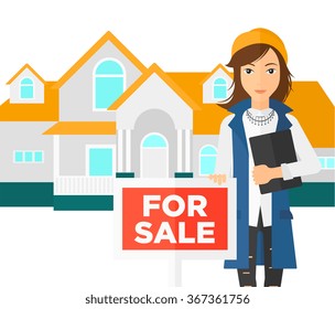 1,867 Real Estate Agent Female Stock Vectors, Images & Vector Art ...