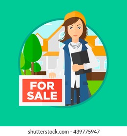 1,867 Real Estate Agent Female Stock Vectors, Images & Vector Art ...