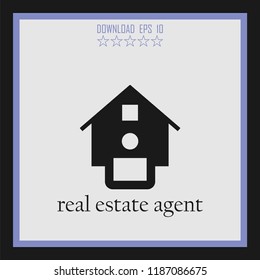 real estate agent vector icon