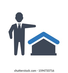 Real Estate Agent Vector Icon