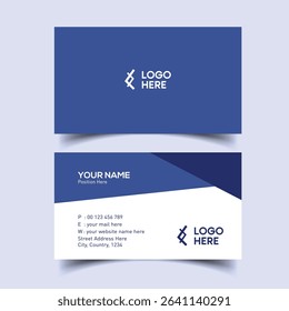 Real Estate Agent Visiting Card Template. Creative Double-sided Business Card Template.