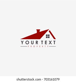 Real Estate, Apartment, Building Property Business Flat Logo, Icon, Sign Design Template