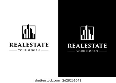 Real Estate Apartment Logo Design Template Ilustration