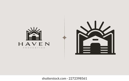 Real Estate Apartment Logo. Universal creative premium symbol. Vector sign icon logo template. Vector illustration