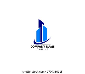 Real Estate Apartment Skyscraper Logo Vector Stock Vector (Royalty Free ...