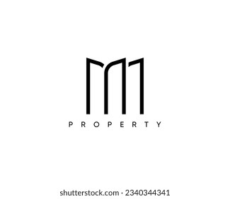 Real estate, architecture, building construction, cityscape logo design vector template for business identity.