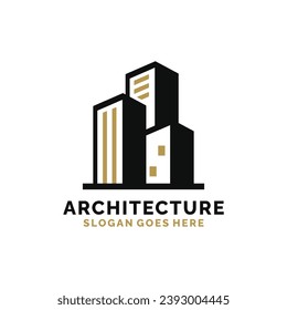 Immobilien, Architektur, Design eines Bauzeichens, Vektorgrafik