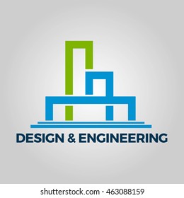 Real Estate, Architecture and Construction Vector Logo Design