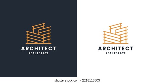 real estate architecture logo design for construction