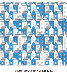 Real estate background. Seamless pattern