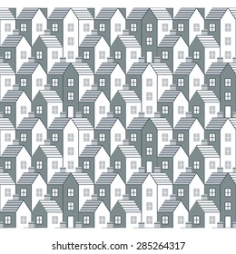 Real estate background. Seamless pattern