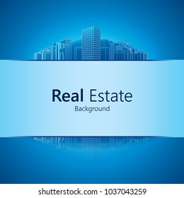 Real Estate background. Vector illustration
