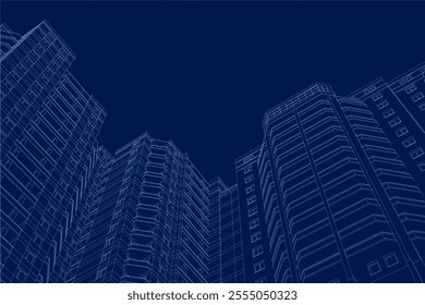 Real estate background. Vector illustration