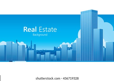 Real Estate background. Vector illustration