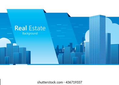 Real Estate background. Vector illustration