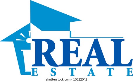 real estate in blue	