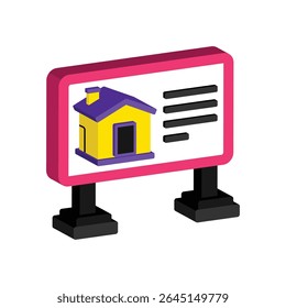 Ícone de estilo Vetor do Quadro de Imobiliário. Arquivo Eps 10