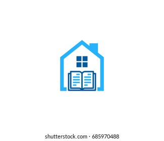 Real Estate Book Icon Logo Design Element