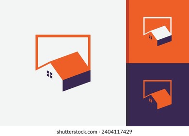 real estate brand logo design icon vector template