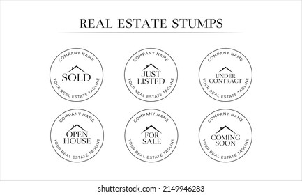 Real Estate Branding logo signature Watermarks, Real Estate Badges, Realtor Logo, Sold Watermark, Just Listed Realtor Watermark, Open House Watermark