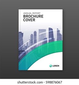 Real Estate Brochure Design. Business Brochure Cover Design Layout. Good For Corporate Catalog, Annual Report, Poster Or Flyer.