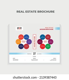 Real Estate Brochure one side multicolor