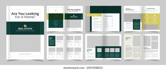 Real Estate Brochure Template, Real Estate Magazine, A4 Brochure