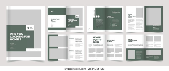 Real Estate Brochure Template, Real Estate Magazine, A4 Brochure
