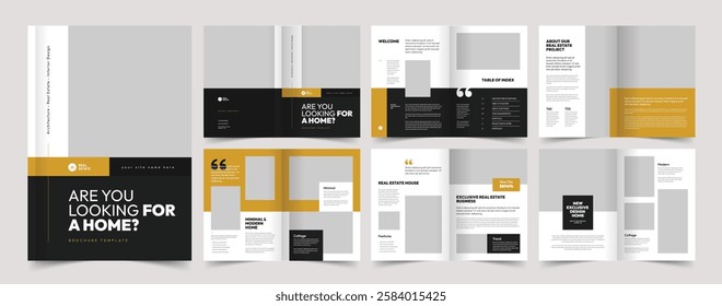 Real Estate Brochure Template, Real Estate Magazine, A4 Brochure