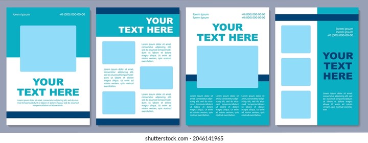 Real estate brochure template. Solution for estate agent. Flyer, booklet, leaflet print, cover design with copy space. Your text here. Vector layouts for magazines, annual reports, advertising posters