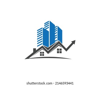 Real estate and building city Development logo. modern and simple design vector template.