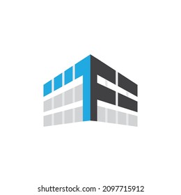 Real Estate, Building, Constriction Logo Design Concept Letter TF