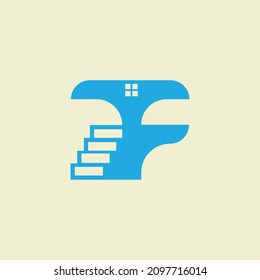 Real Estate, Building, Constriction Logo Design Concept Letter TF